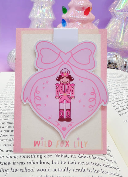 Pink Nutcracker Magnetic Bookmarks