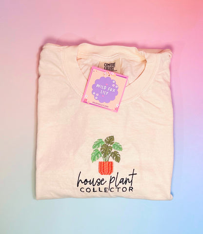 House Plant Collector Embroidered | Comfort Colors Adult Unisex TShirt