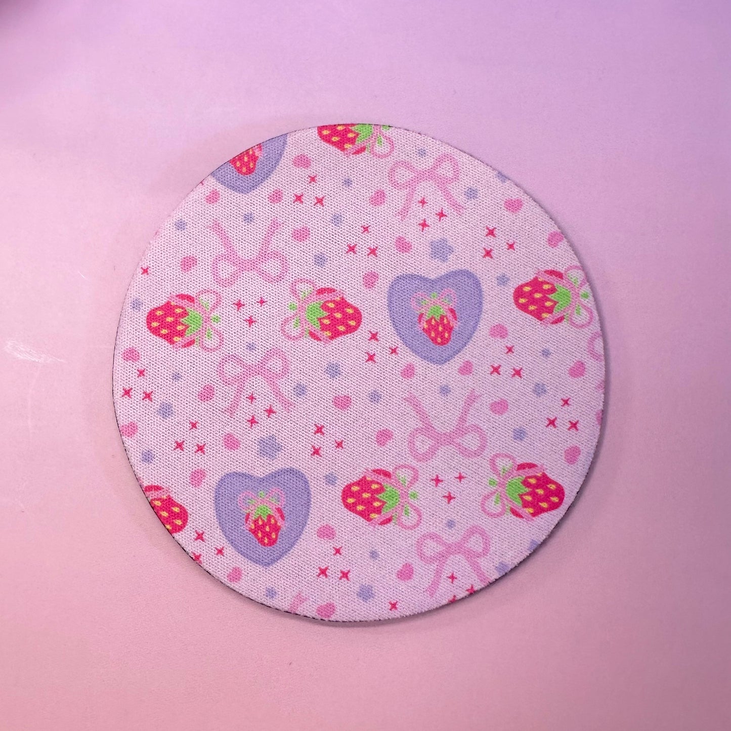 Strawberries & Bows Coasters