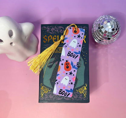 Hello Halloween Metal Bookmark & Tassel