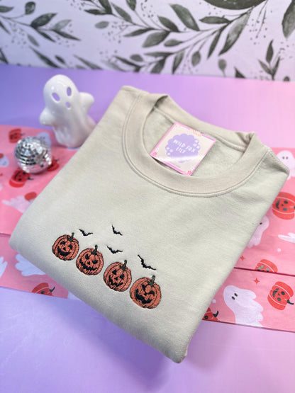 Jack O Lanterns | Adult Unisex Embroidered Sweatshirt