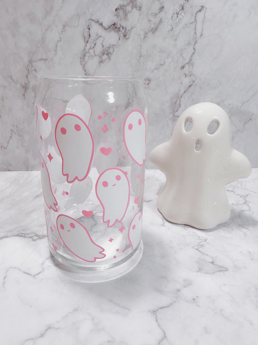 Ghost 16oz Glass Can Cups