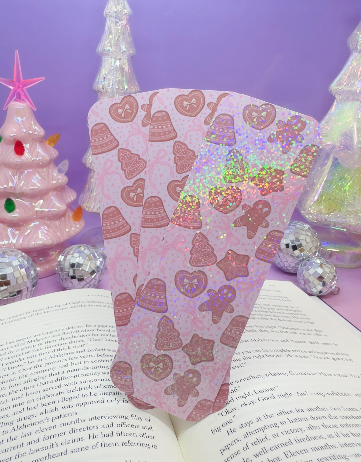 Gingerbread & Bow Coquette Bookmarks