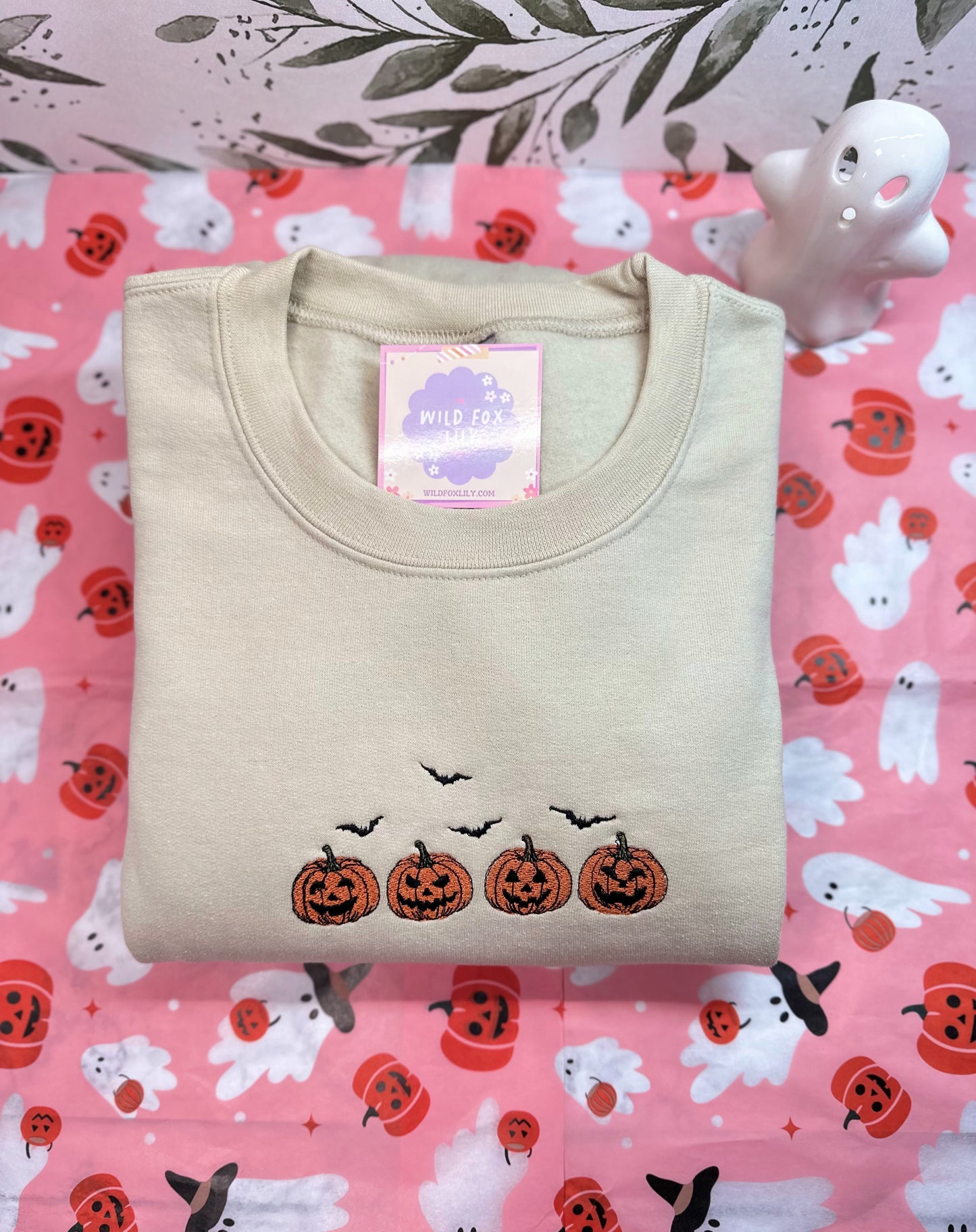 Jack O Lanterns | Adult Unisex Embroidered Sweatshirt