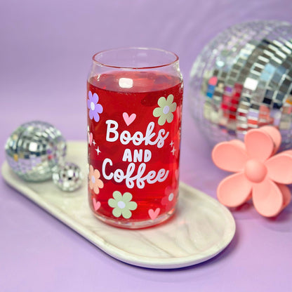 Daisies, Books & Coffee 16oz